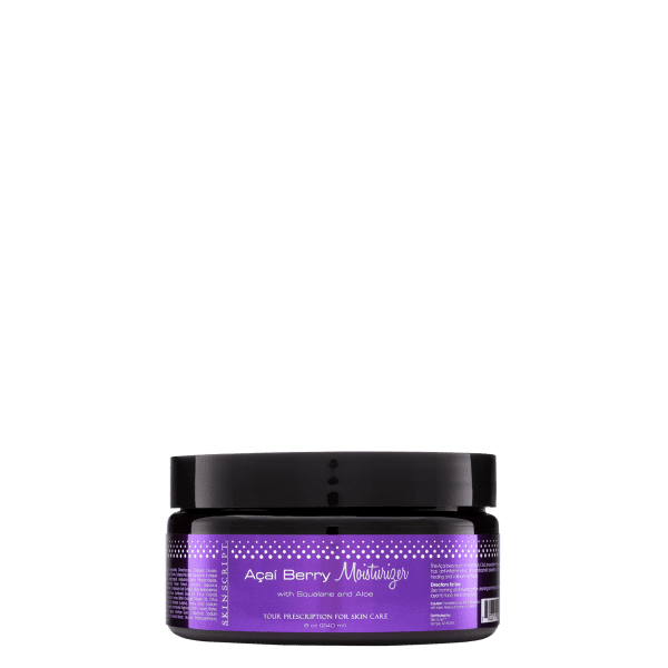 A purple jar of hair mask on a black background